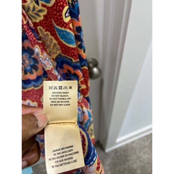 NEW Anthropologie Andersen & Lauth Red Astrid Kimono Bohemian Style Sz O/S - Picture 7 of 11